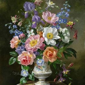 کاشی سه بعدی نقاشی گل