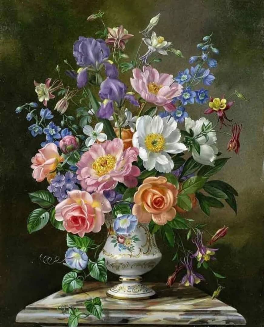 کاشی سه بعدی نقاشی گل