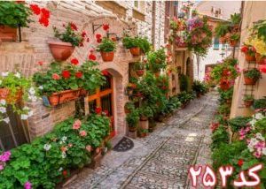 کاشی سه بعدی طرح افقی شمعدونی از خانه شیک