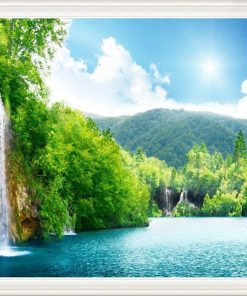 کاشی سه بعدی طرح منظره کد G116498 ابعاد 180*120