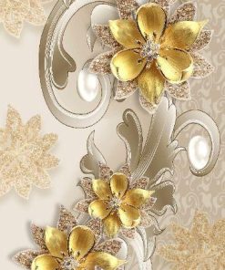 کاشی سه بعدی طرح گل G116383 ابعاد 180*60