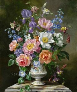 کاشی سه بعدی نقاشی گل