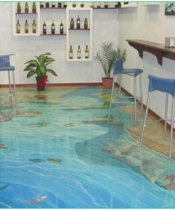مدل کار شده کاشی سه بعدی طرح منظره