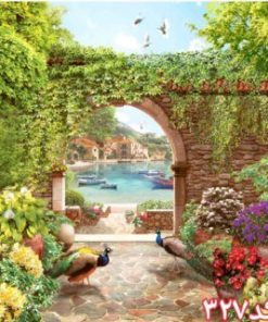 کاشی سه بعدی طرح طبیعت از خانه شیک