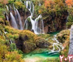 کاشی سه بعدی طرح آبشار از خانه شیک