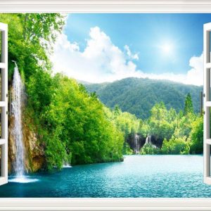 کاشی سه بعدی طرح منظره کد G116498 ابعاد 180*120